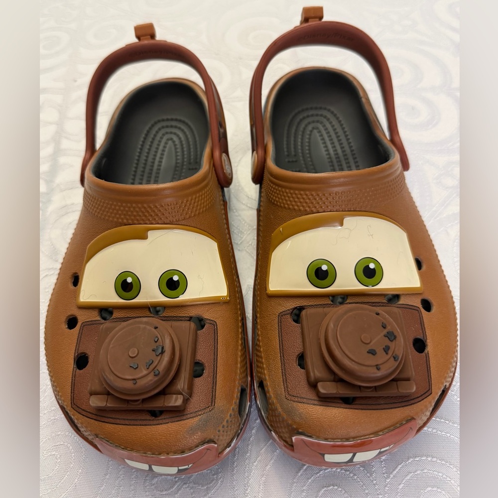 CARS Mater Brown Kids' Character Clog Shoes Fun Car Design Woman 5 | Boy 3 - Picture 9 of 14